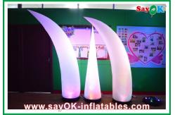 China Outdoor Nylon Cloth Inflatable Lighting Cone With Led Light supplier