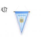 Argentina World Cup National Pennant Flags , Sublimation Printed National Country Team Banner Flags for sale
