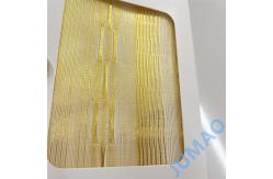 China Brass Mesh Laminated Glass Large Size Width 1500-2700mm supplier