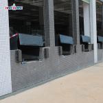 Blue Adjustable Height Loading Dock 10T Shipping Dock Plate