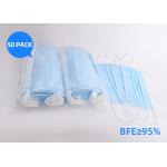 Anti Spray 3 Ply Disposable Face Mask With Melt Blown Cloth With Ear Loop for sale