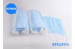 China Adjustable Surgical Disposable Face Mask Non Woven Earloop Protective Mask CE / FDA supplier