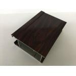 Black Brown Wood Finish Aluminium Profiles Highly Wear - Resistance for sale