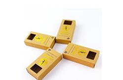 China Ecological Square Sliding Kraft Packaging Box With Windows supplier