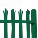 TLSW Notched Top Steel W Section Palisade Fencing Width 65-75mm for sale