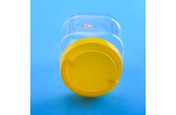 China BPA Free 1450ml 131mm Square Plastic Screw Cap Jars supplier