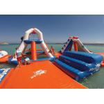 Durable Airtight Inflatable Floating Water Park , Inflatable Party Island