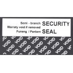 70um 1mil Gloss White Semi Transfer Tamper Evident Label Stiker For VOID
