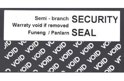 China 70um 1mil Gloss White Semi Transfer Tamper Evident Label Stiker For VOID supplier