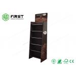 CMYK Printing POS Floor Standing Cardboard Shelf Display Rack For Chocolate