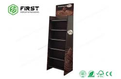 China CMYK Printing POS Floor Standing Cardboard Shelf Display Rack For Chocolate supplier