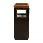 High Quality Luxury Stainless Steel Trash Can Hotel Rectangular Trash Can Vertical Hotel Lobby Trash Can for sale