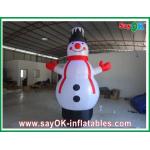 Huge Christmas Snowman Inflatable Holiday Decorations Oxford Cloth for sale