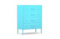 China 4 Drawers Home Use Metal Storage Half Height Locker With Stand Leg supplier