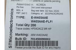 China E-W403AAE STMicroelectronics STMicroelectronics CMOS Processes supplier