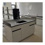 Steel Wood Lab Island Bench With 2 Lockers In Grey Or Customized for sale