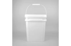 China Chemical Resistant Square Plastic Bucket with IML/Thermal Transfer/Screen Printing supplier