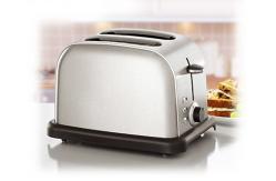 China Plastic Brushed Steel Toaster 2 Slice Toaster Breakfast Machine supplier
