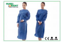 China 55G/M2 Disposable Surgical Isolation Gowns With Knitted Wrist supplier