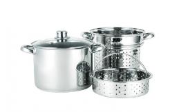 China 4Pcs Pasta Pot 8qt Spaghetti Pot supplier
