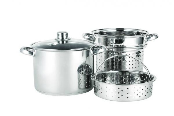 4Pcs Pasta Pot 8qt Spaghetti Pot