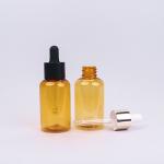 Amber PET Amber Glass Eye Dropper Bottles 60ml For Precise Liquid Dispensing Luxury Glass Dropper Bottles for sale