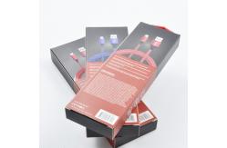China Luxury Paper Packaging Custom Usb Cable Plastic Window Paper Box with Handle supplier