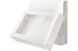 China Paperboard Window Bakery Box Rectangle Cake Cardboard Treat Box With Window Baker supplier