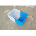 Double Color Shipping Nestable Plastic Crates For Fruits And Vegetables for sale