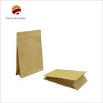Glossy Surface Handling Flat Bottom Bag with CIF Term Vertical Corners for sale