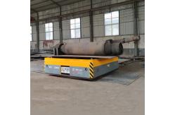 China Steel Pipe Material Handling Trolley , 5 Tons Automatic Mold Transfer Car supplier