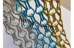 China Customized Decorative Chain Link Fly Screen Curtain Aluminum supplier