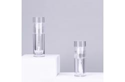 China Clear PETG Round Lip Gloss Container Cosmetic Jars Recyclable Plastic Bottle Cosmetic Bottles supplier