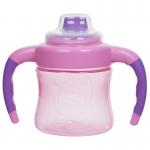 Non Spill Double Handle 6 Month 6 Ounce Girls Sippy Cup for sale