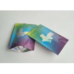 Moisture Proof Plastic Pouches Packaging Clearly Window Holographic Cookies With Zipper for sale