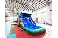 China OEM Inflatable Bounce House Slide Combo Palm Tree Bouncy Castle supplier