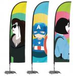Fabric Printed Flying Beach Advertising Banner Flags Custom Promotional Flags for sale