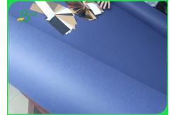 China Blue Fabric Washable Kraft Liner Paper 0.55mm thickness for Wallets making supplier