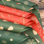 Christmas-Themed Waterproof Wrapping Paper for Rose Bouquets/Floral Arrangements for sale
