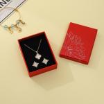 Black Luxury Foam Insert Jewelry Box Paper Packaging Cardboard Jewelry Gift Boxes for sale