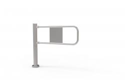 China 89mm Diameter Cylindrical Manual Swing Pedestrian Turnstile Gate / Supermarket Entrance Turnstile supplier