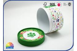 China 4C Printed Round Paper Packaging Tube Matte Lamination Recycled Customized supplier