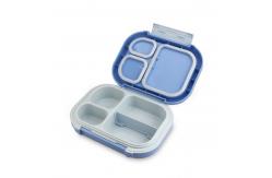 China Leakproof Plastic Bento Lunch Box with Multiple Compartments 840ml supplier