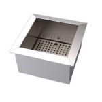 Stainless Steel Ice Well For Bar Hammered Champagne Finish for sale