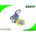 15000 lux 216lum LED Miner Headlamp Rechargeable IP68 Waterproof 16 Hrs Long Lasting for sale