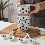 European Fine Ceramic Tableware 4 Pcs Stoneware Dinner Set Crockery Dinnerware Sets for sale