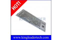 China IP65 Rated Stainless Steel Industrial Computer Kiosk Keyboard With Trackball supplier