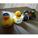 Decorated Multi Colored Rubber Ducks , Eco Friendly Fun Bath Toys For Toddlers for sale