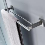 Square Bathroom Towel Bars Wall Mounted Double Towel Rail Holders for sale