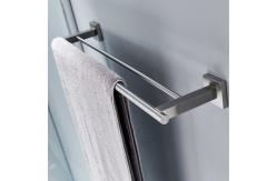China Square Bathroom Towel Bars Wall Mounted Double Towel Rail Holders supplier
